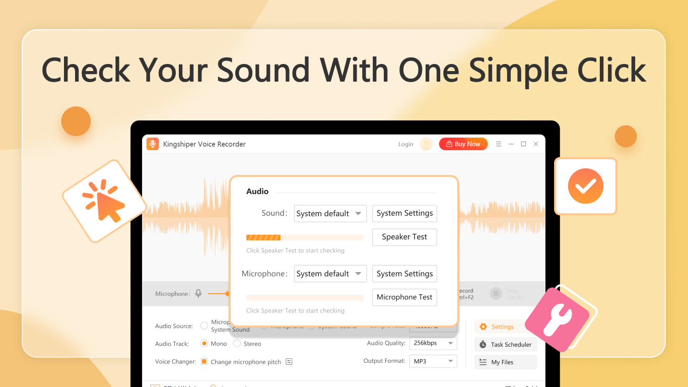 screenshot of Kingshiper Voice Recorder